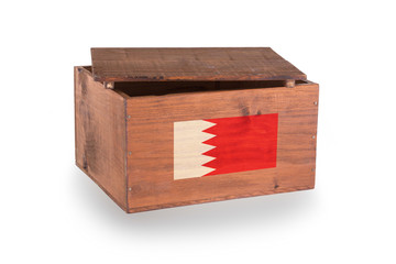 Wooden crate isolated on a white background