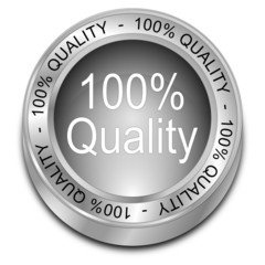 100% Quality Button