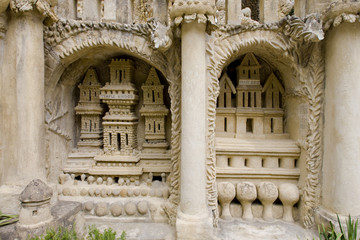 Obraz premium detail of Palais Idéal du Facteur Cheval, Hauterives, Rhone-Alpe
