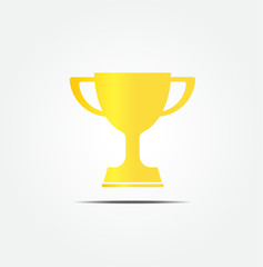 Vector winner cup flat icon