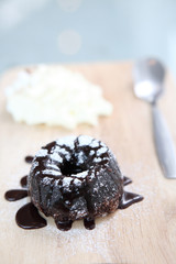 Chocolate Lava Cake with ice cream