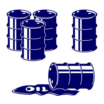 Barrel oil icon  set symbol vector  illustration