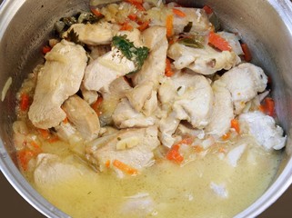 chicken white meat ragout