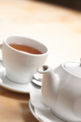 teapot with tea