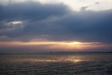 Sonnenuntergang an der Nordsee
