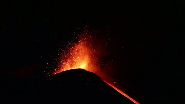Volcano Etna eruption in 16, June 2014 - Catania, Sicily