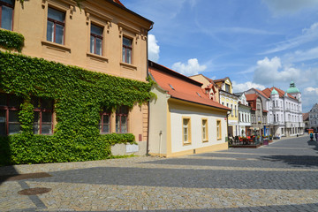 Fototapeta na wymiar Czech Republic. Old street in the city Melnik