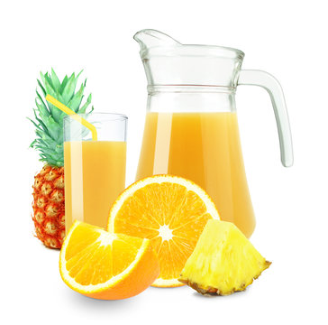 fresh orange-pineapple juice
