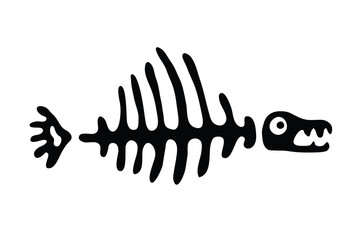 fish bone, vector illustration