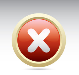 Obraz premium Cancel button.