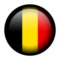 Fototapeta premium Flag button - Belgium
