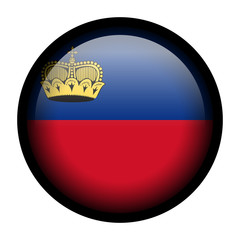 Fototapeta premium Flag button - Liechtenstein