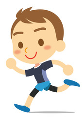 ランニング　若い男性