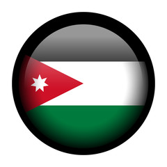 Flag button illustration with black frame - Jordan