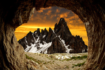 Obrazy na Szkle  Paternkofel, Alpy Dolomitowe, Włochy