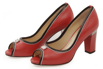 bright shoes on a white background