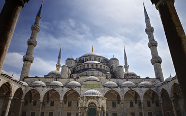 Fototapeta premium Blaue Moschee, Innenhof