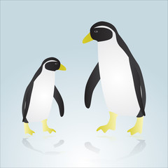 two penguins eps10