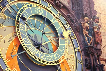 Rolgordijnen Astronomische klok in Praag © Veronika Galkina