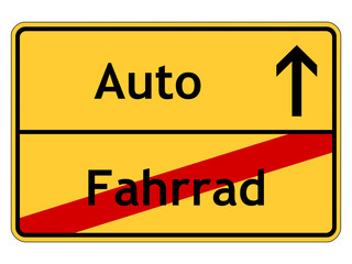 Auto statt Fahrrad