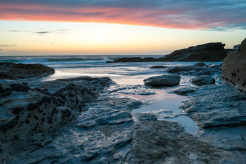 The Beach at Trebarwith in Cornwall