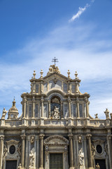 Fototapeta na wymiar Cathedral of Santa Agata in Catania