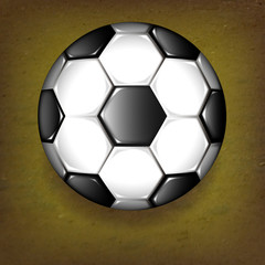 balon de futbol 3d sobre tierra © jrjcartstudios