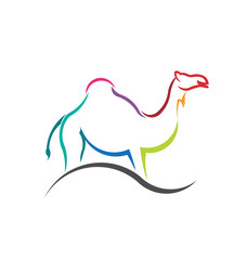 Camel color styled silhouette image