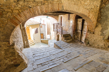 Campiglia Marittima is an old village in Tuscany, Italy