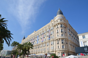 Hôtel à Cannes, French Riviera - obrazy, fototapety, plakaty