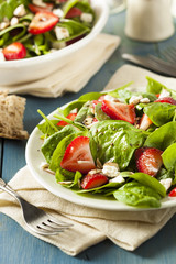 Organic Healthy Strawberry Balsamic Salad