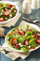 Organic Healthy Strawberry Balsamic Salad