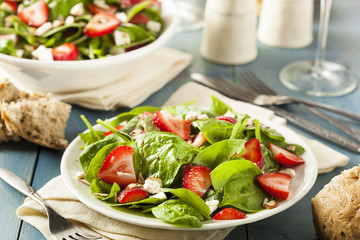 Organic Healthy Strawberry Balsamic Salad