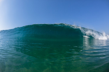 Fototapeta na wymiar Wave Water Crashing Blue Swimming