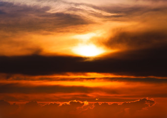 Fototapeta premium Piękny zachód słońca