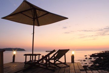 Sunset at  Thailand