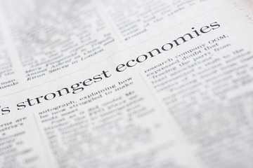 Fototapeta premium Strongest economies