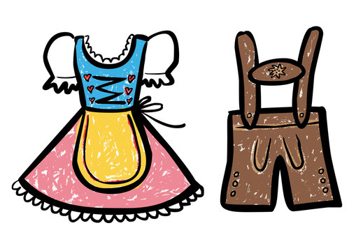 farbige lederhosen