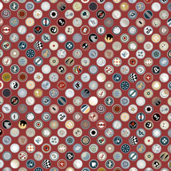 Bottle caps decorative collection