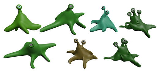 3D rendered monster blobs © Martin Capek