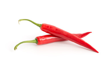 Zwei rote Peperoni