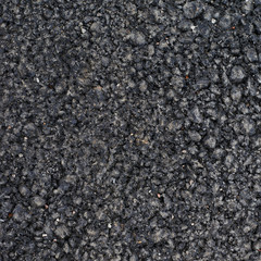 Black asphalt fragment