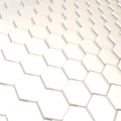 Abstract background hexagon plate