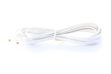 Ethernet Cable on a White Background
