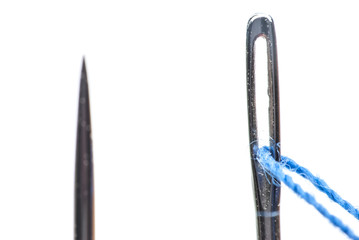 needle and thread close up