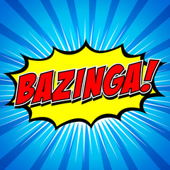 Bazinga! Comic Speech Bubble, Cartoon