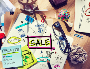 Note Pad with Sale Concepts