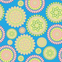 round geometric flower