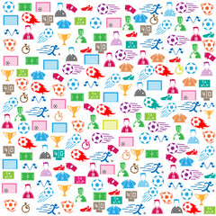 Fototapeta premium soccer background icon color. Illustration eps10