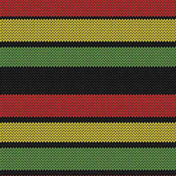 rastafarian stripes seamless pattern
